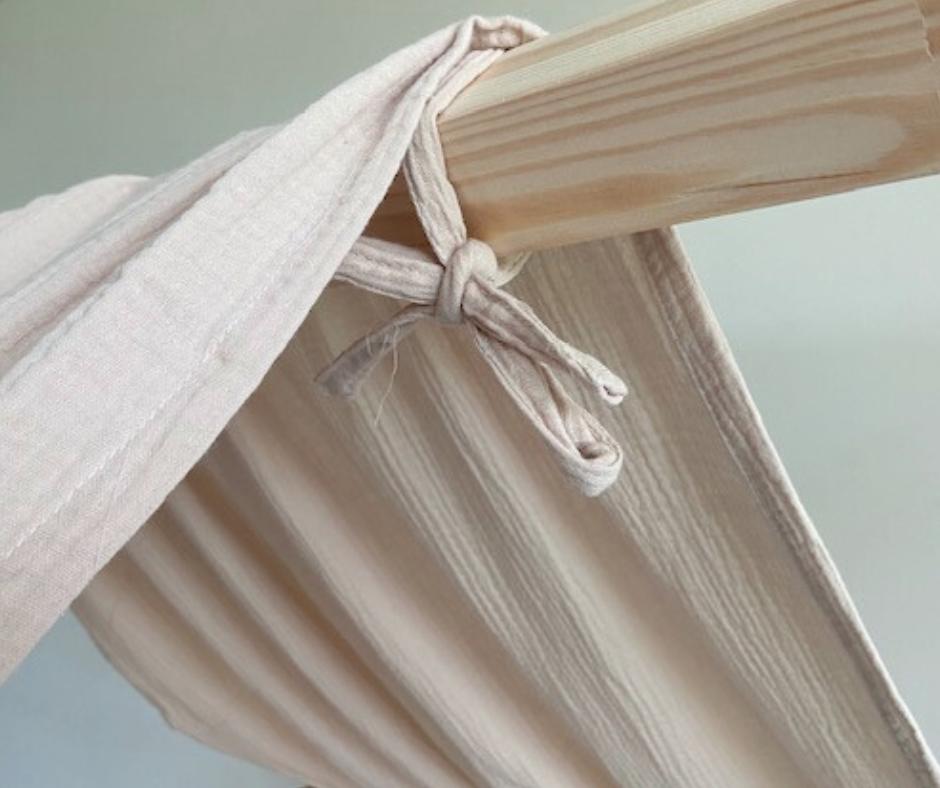 Ciel de lit cabane Beige 90x190cm