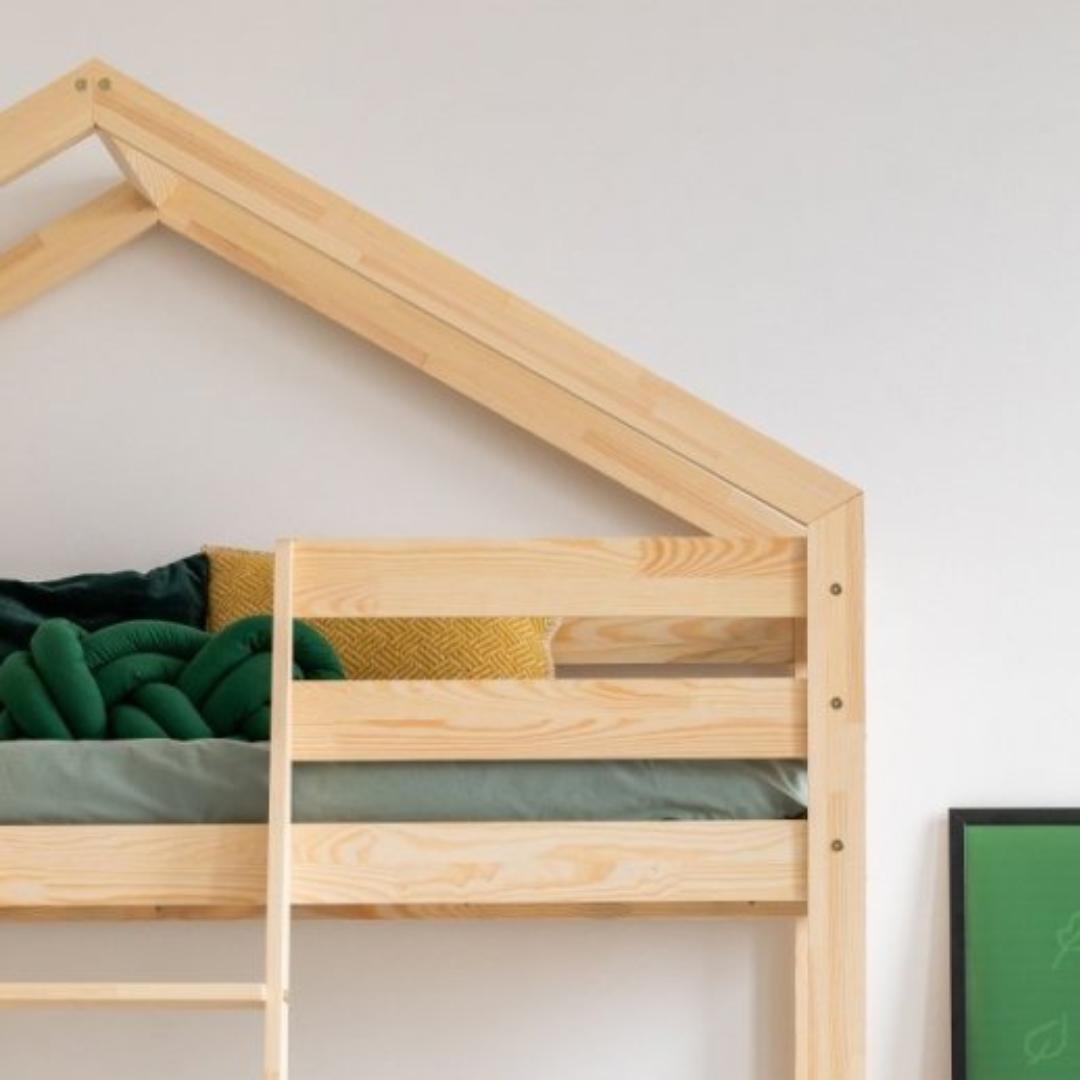 Lit cabane superposé mezzanine DINO 70x140cm