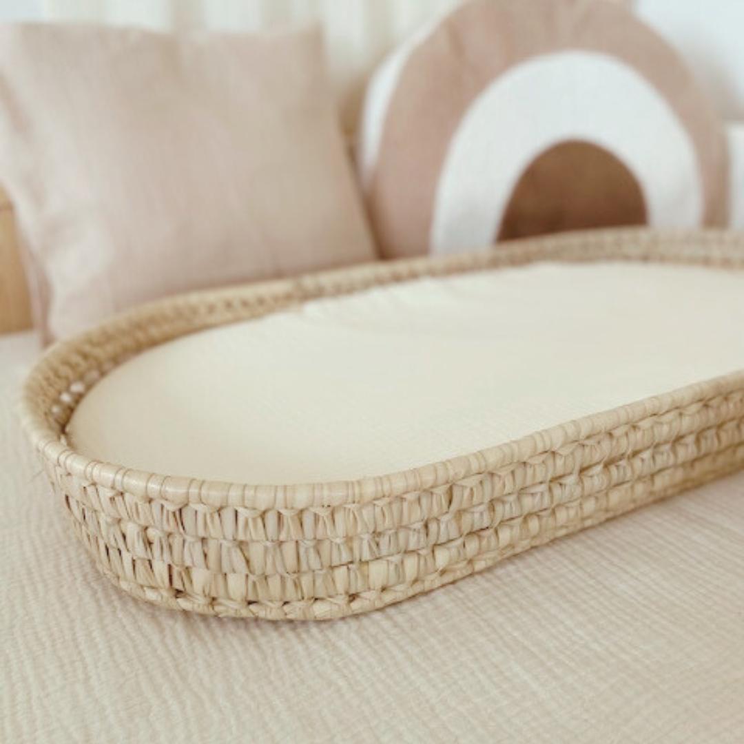Housse pour panier à langer ovale