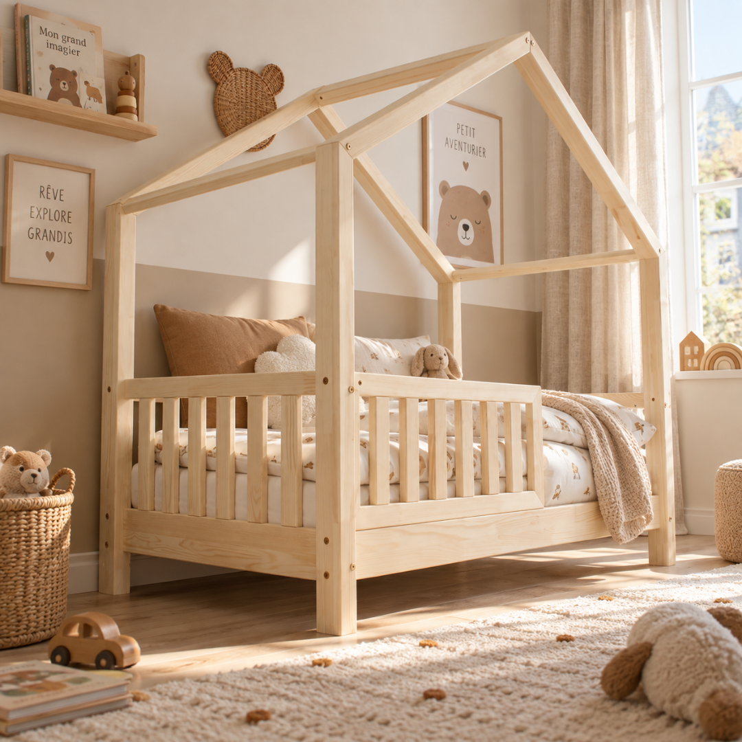 Matteo cabinebed met barrière 80x160cm