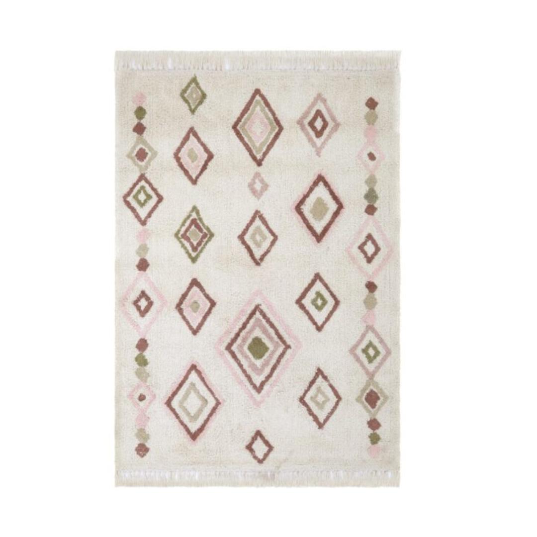 Tapis enfant berbère rose & vert