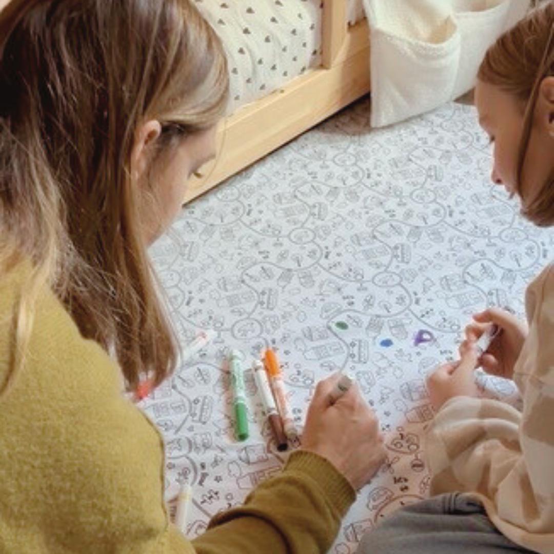 Housse de coloriage tapis de motricité