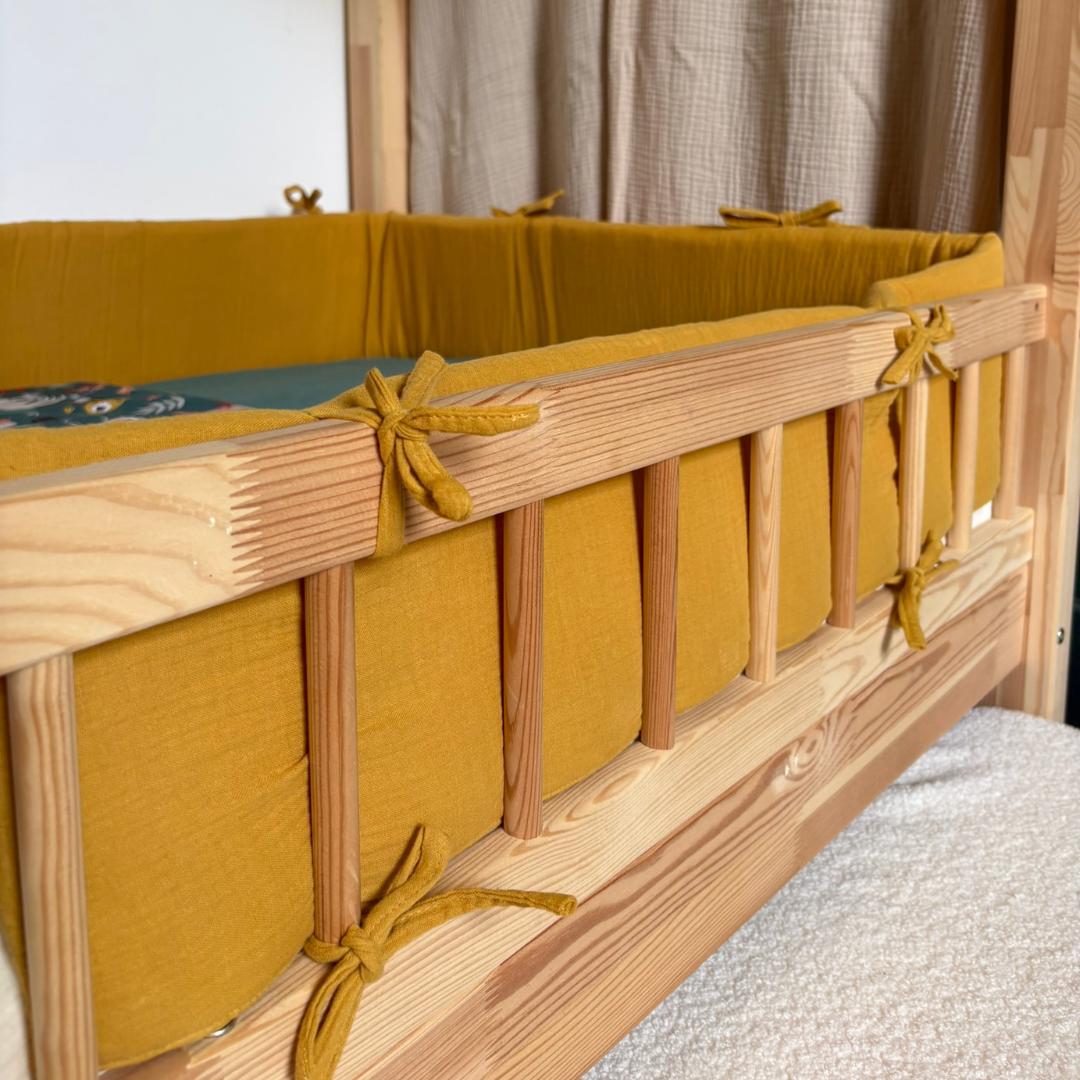 Mosterdgele dubbelgaas cabinebedbumper