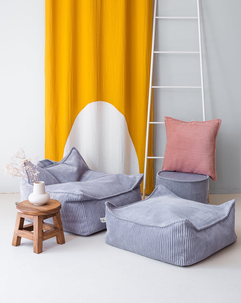Fauteuil velours Bleu