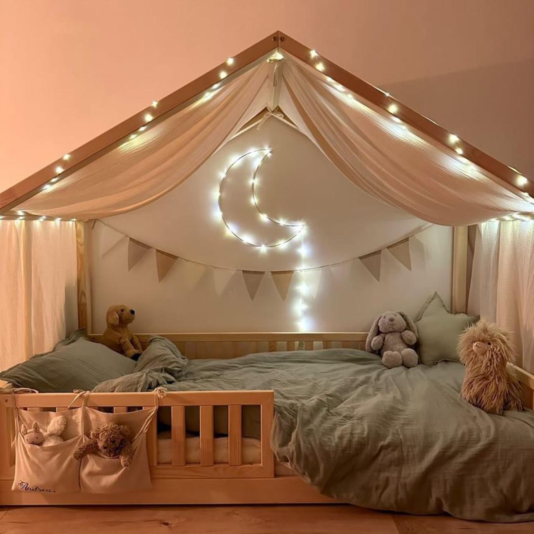 Ciel de lit cabane - en forme de tipi