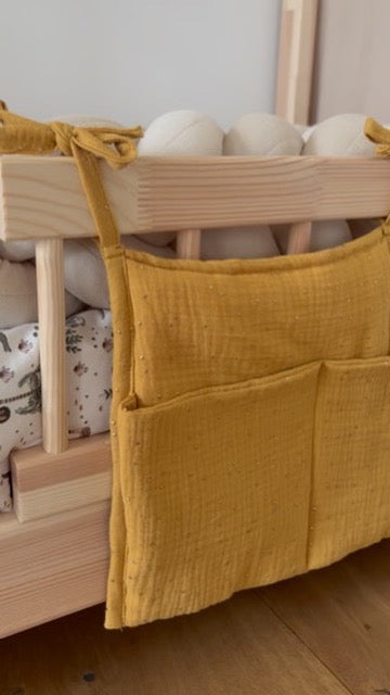 Pochette de rangement lit Jaune moutarde OR