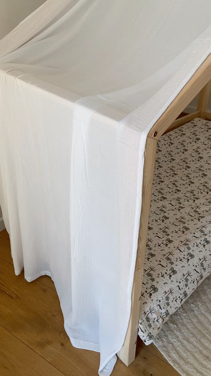 Ciel de lit cabane Blanc