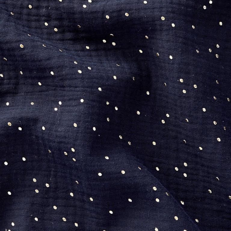 Pochette de rangement lit Bleu nuit or