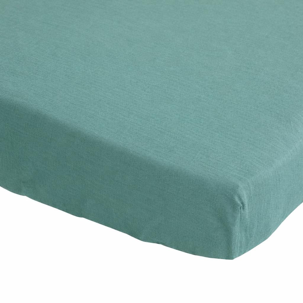 Drap housse enfant vert