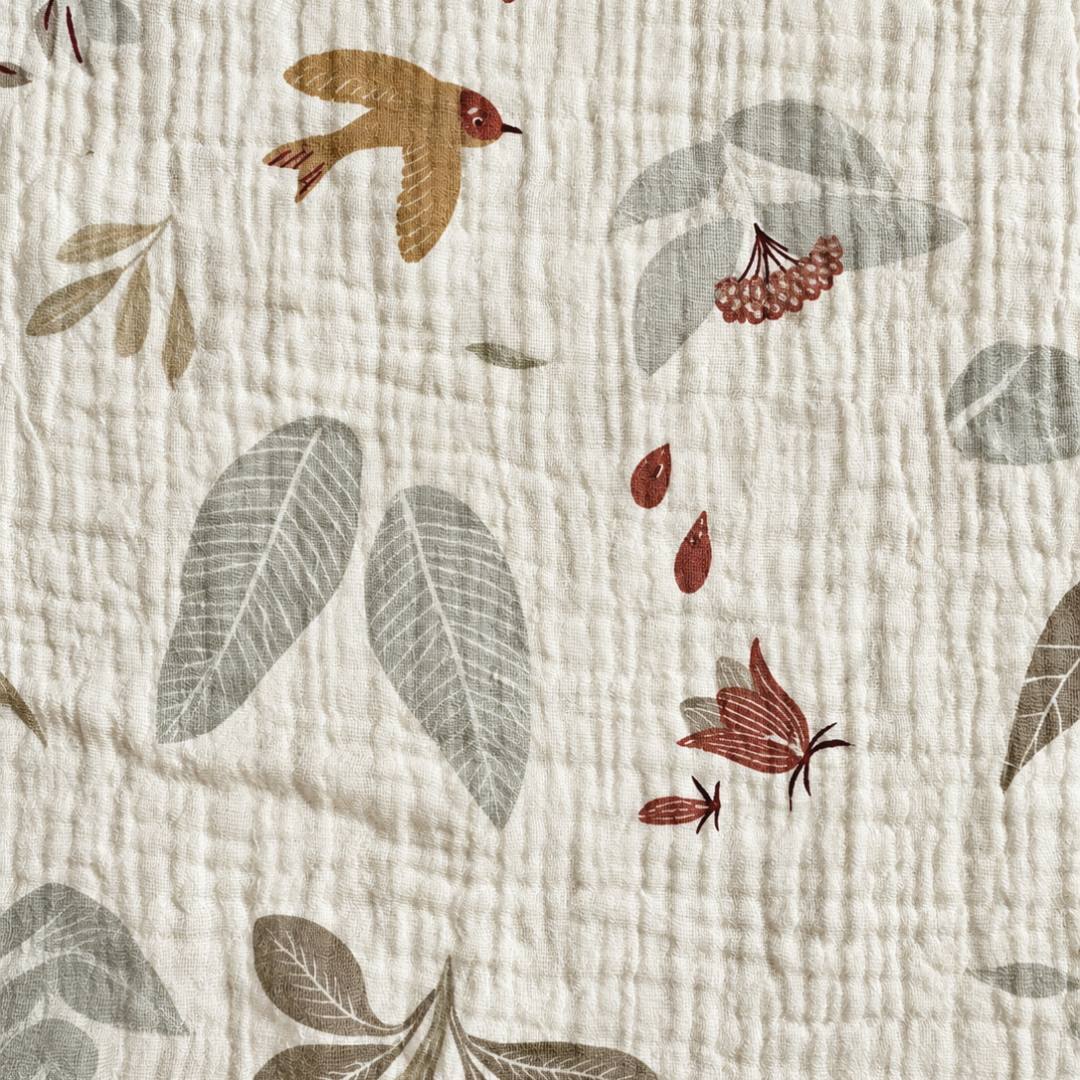 Drap housse double gaze coton Plume