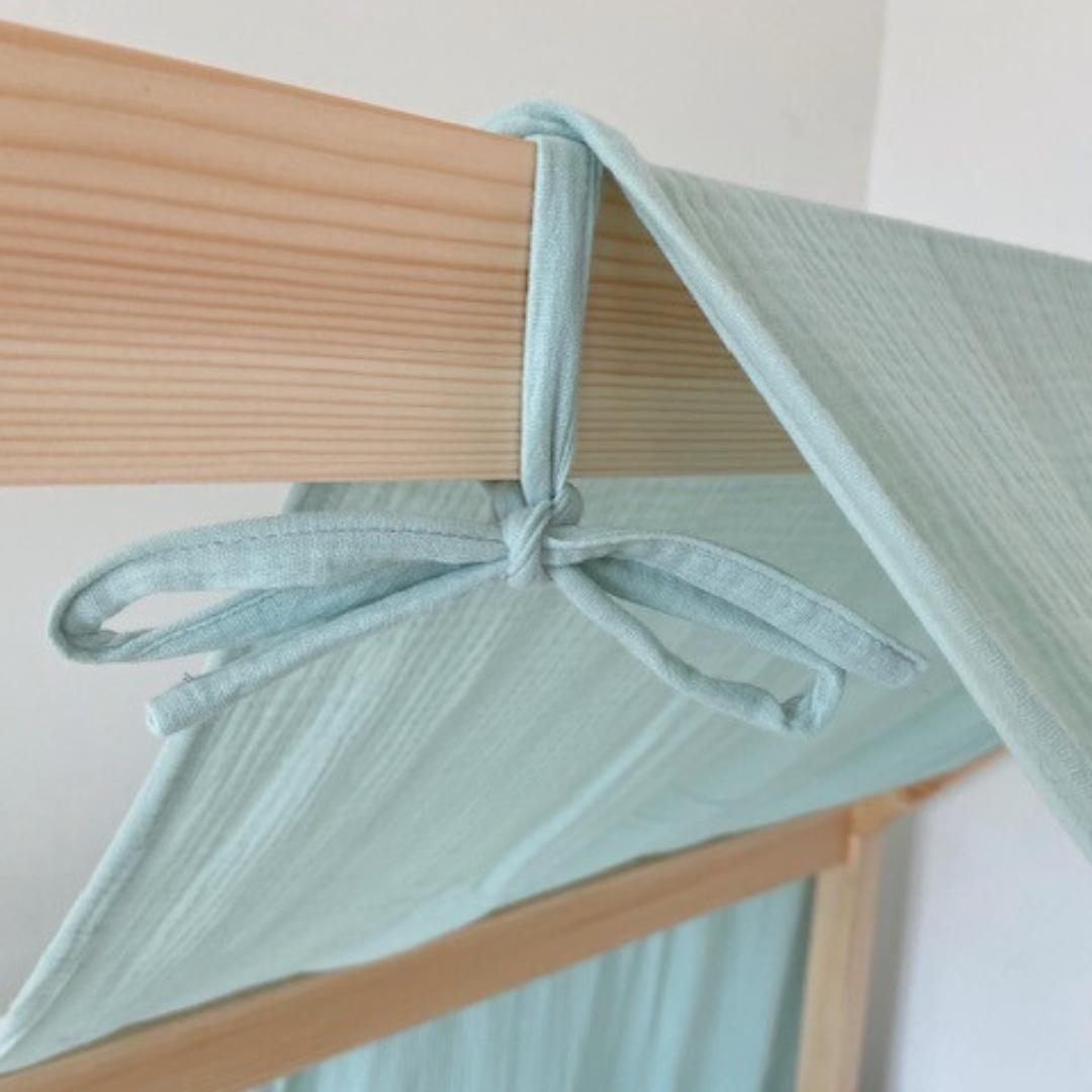 Ciel de lit cabane (pack de 2) Vert menthe
