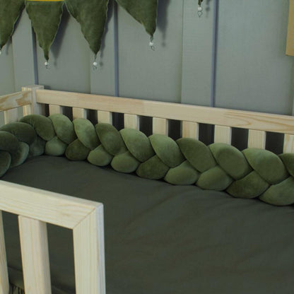 Tresse de lit Vert mousse 340cm