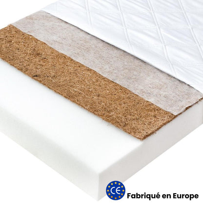 Matelas enfant 90x190cm - Mousse &amp; coco
