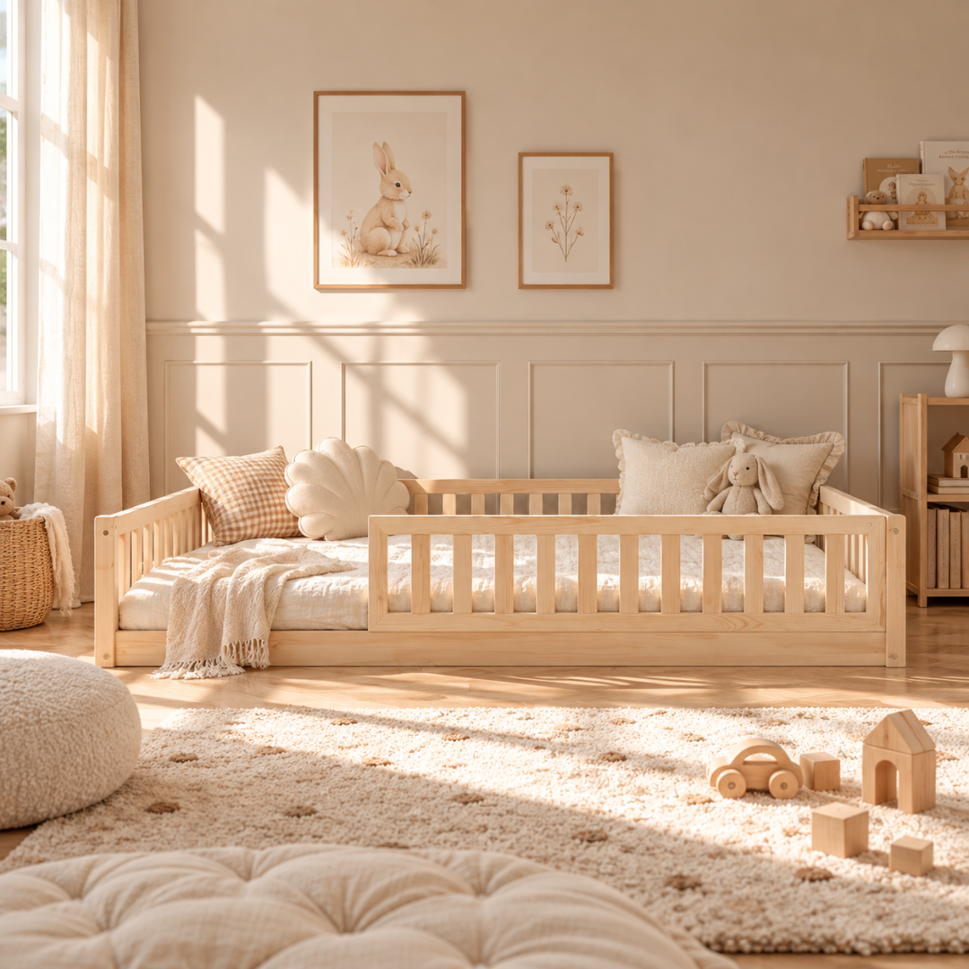 Grand lit Montessori Basile 140x190cm ou 140x200cm