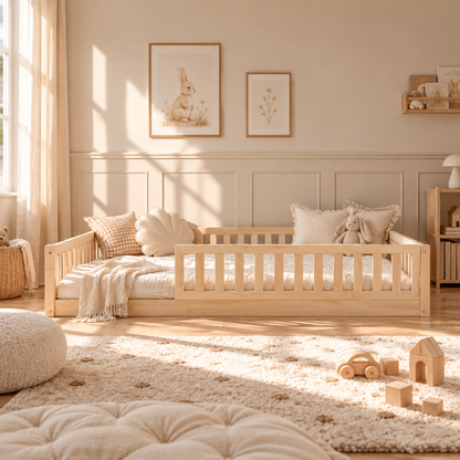 Grand lit Montessori Basile 140x190cm ou 140x200cm