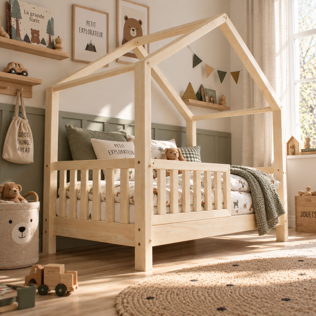 Matteo cabinebed met barrière 90x200cm