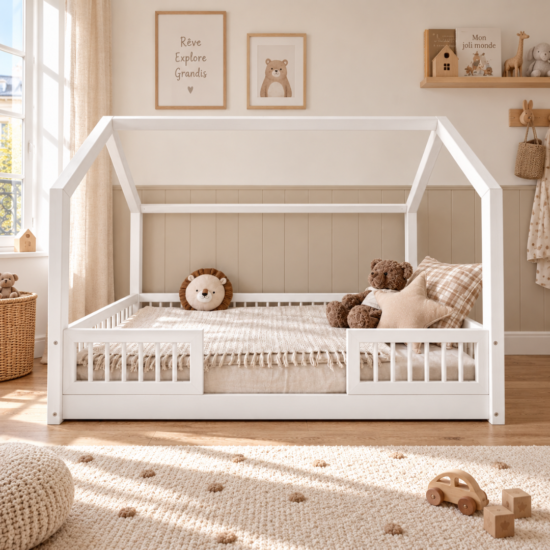 Lit cabane Montessori Paola Blanc