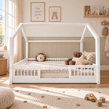 Lit cabane Montessori Paola Blanc