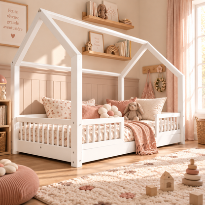 Lit cabane Montessori Paola Blanc
