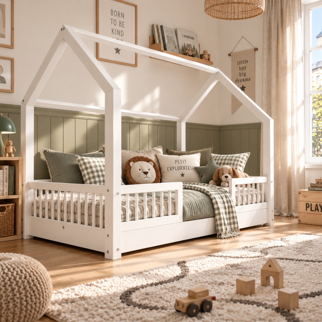 Lit cabane Montessori Paola Blanc