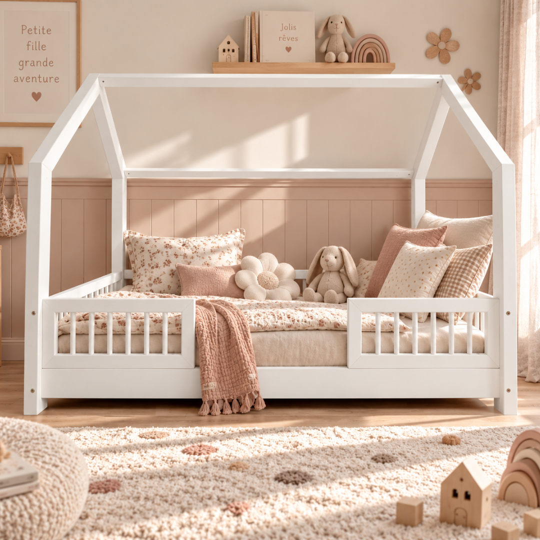 Lit cabane Montessori Paola Blanc