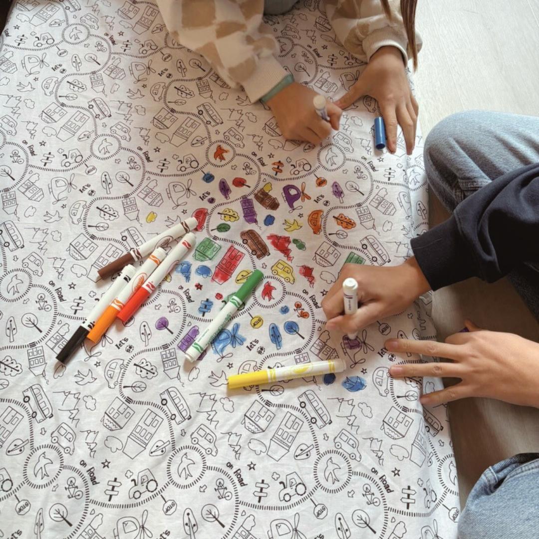 Housse de coloriage tapis de motricité