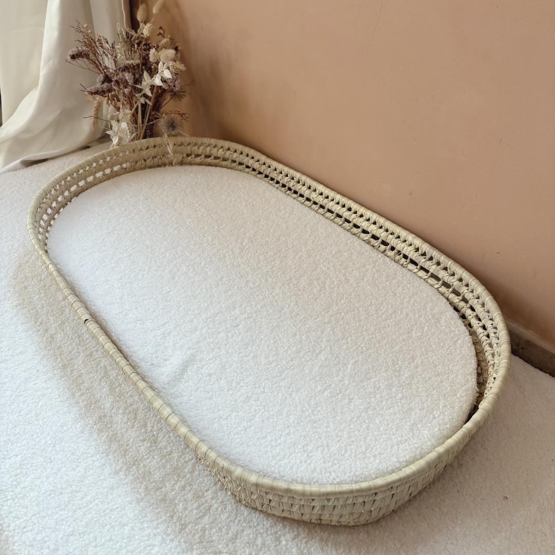 Panier à langer + matelas + housse bouclette
