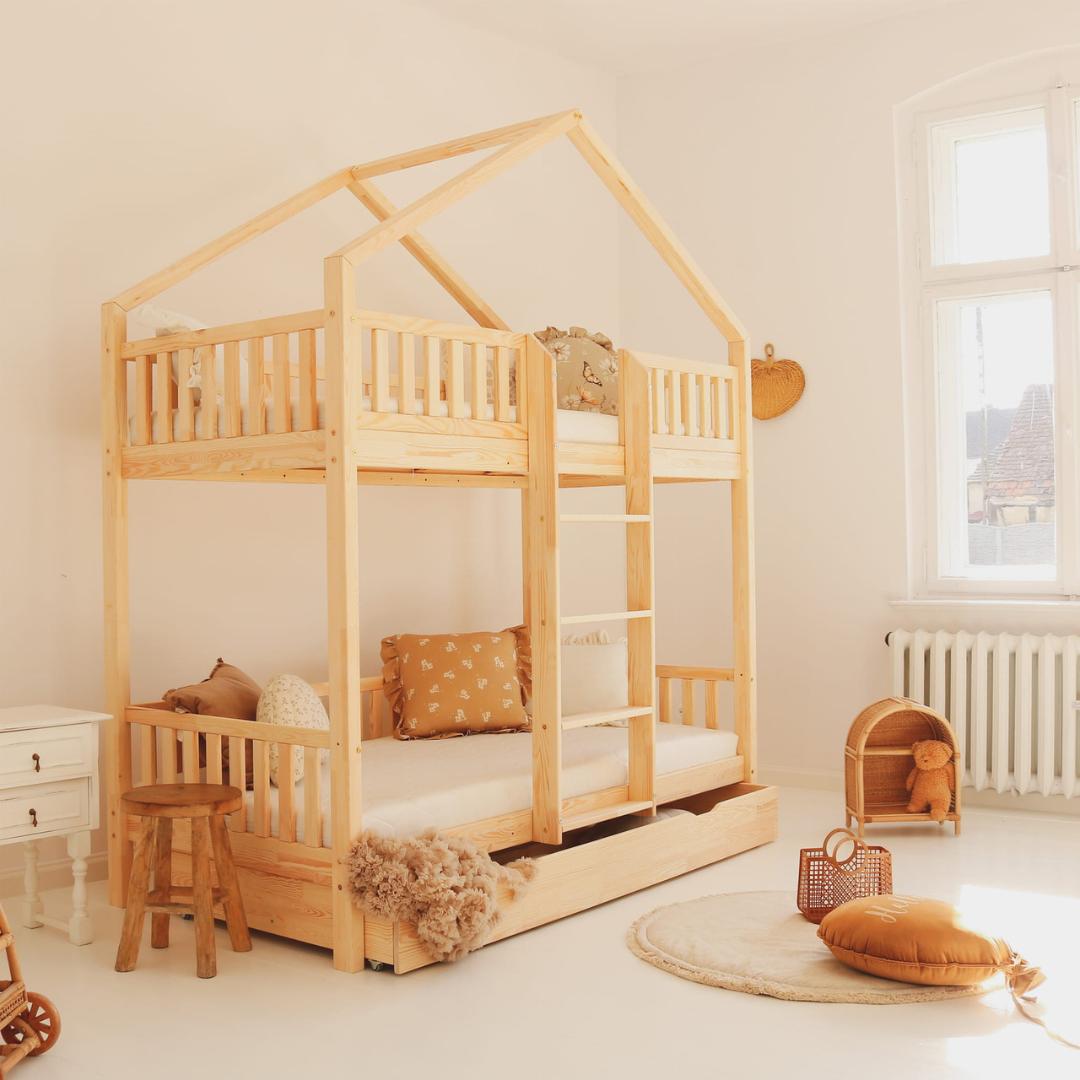 Lit cabane superposé 90x190cm