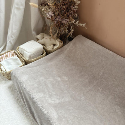 Housse matelas à langer éponge Beige