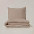 Housse de couette mousseline Beige