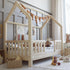Lit cabane Montessori avec barrière Andrea 90x190cm