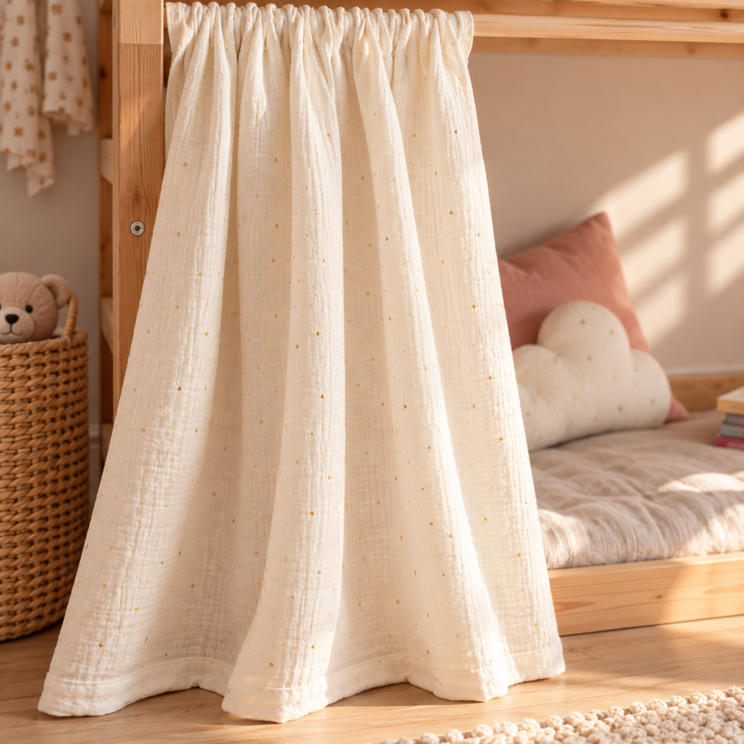 Ikea Kura bedgordijn met sterrenprint