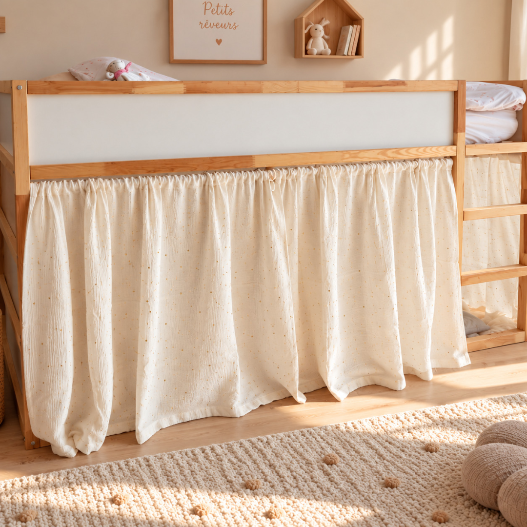 Ikea Kura bedgordijn met sterrenprint