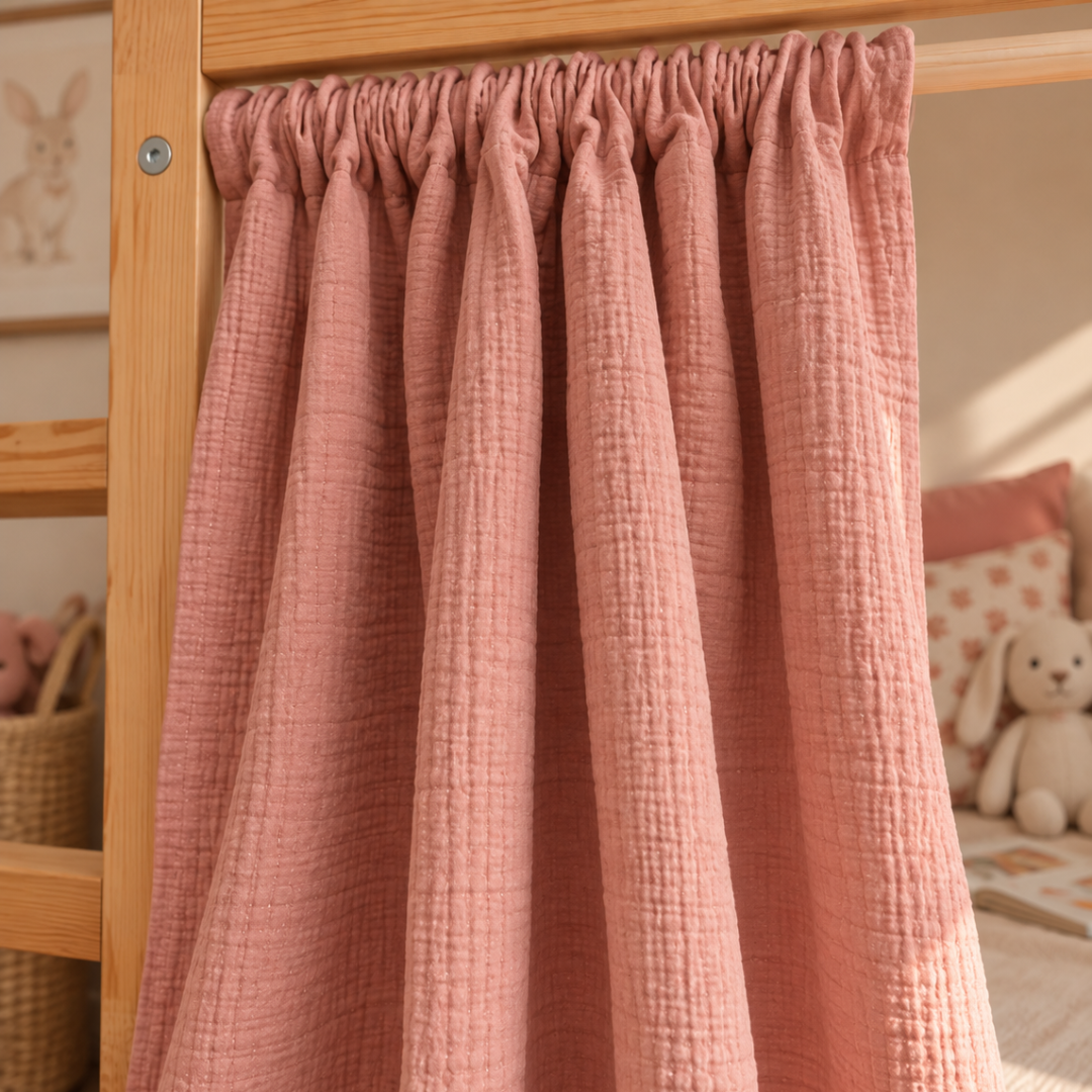 Rideaux lit Kura IKEA - Rose