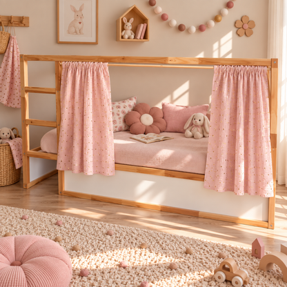 Rideaux lit Kura IKEA - Rose blush OR