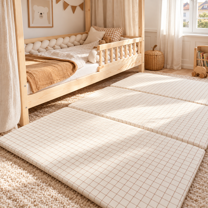 MAXI Tapis de motricité Marcel Camel/Ecru
