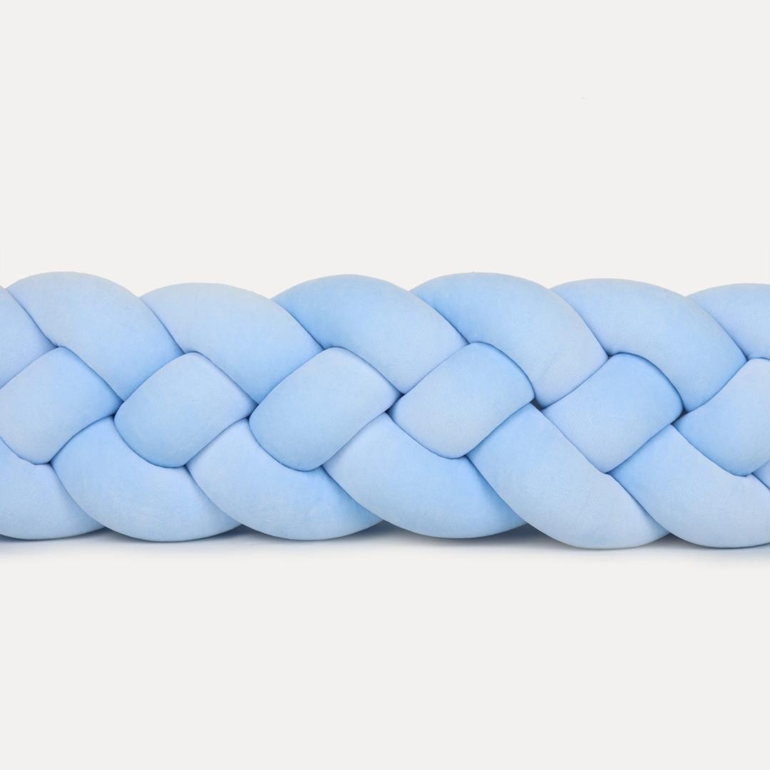 Tresse de lit 4 brins Bleu ciel 300cm
