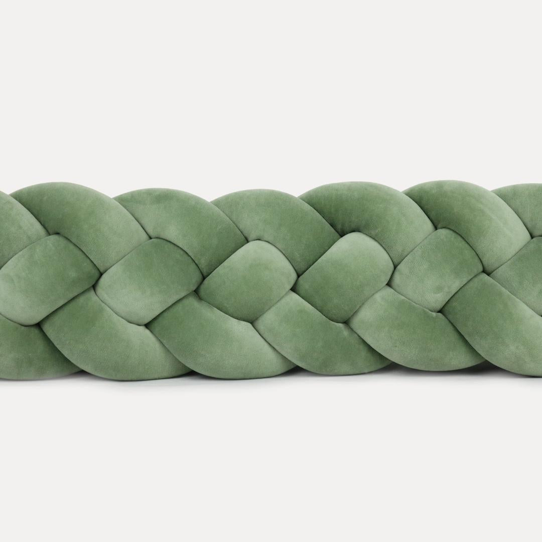 Tresse de lit 4 brins Vert 200cm