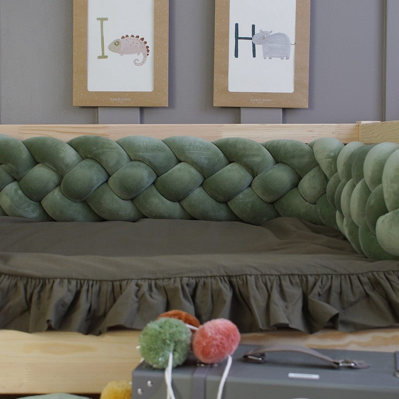 Tresse de lit 4 brins Vert 340cm