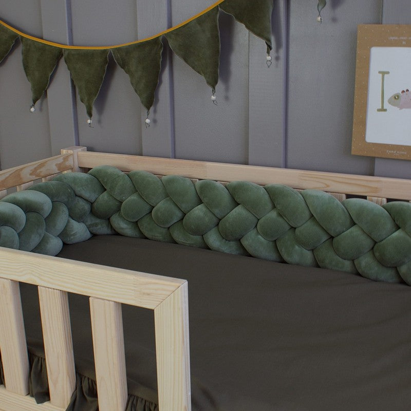 Tresse de lit 4 brins Vert 340cm