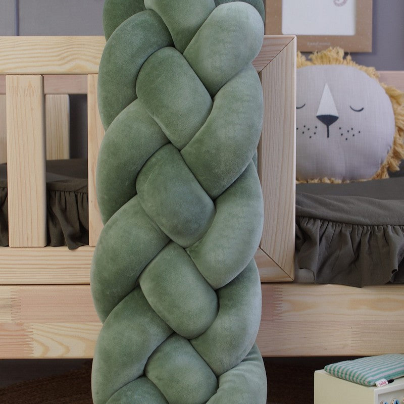 Tresse de lit 4 brins Vert 180cm