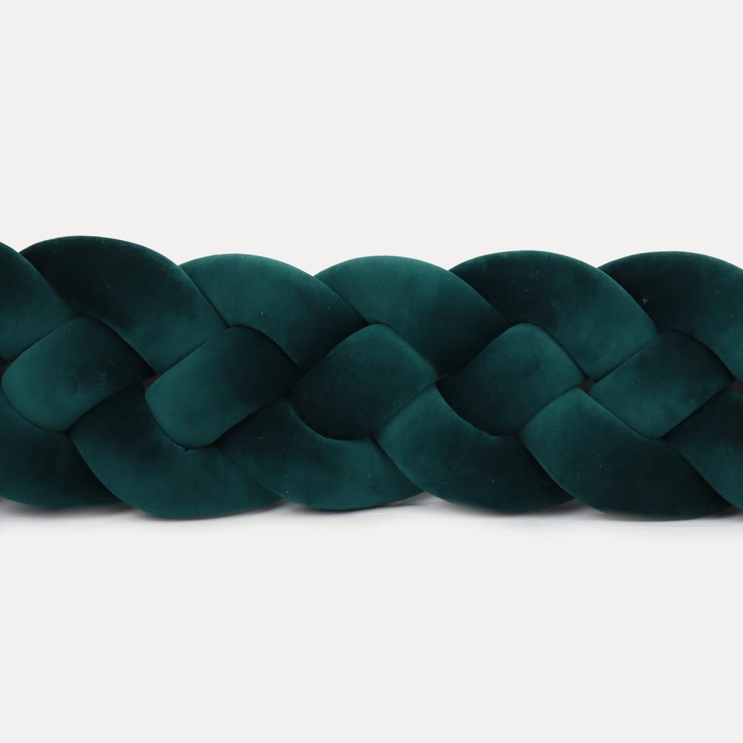 Tresse de lit 4 brins Vert sapin 240cm