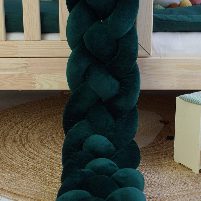 Tresse de lit 4 brins Vert sapin 340cm