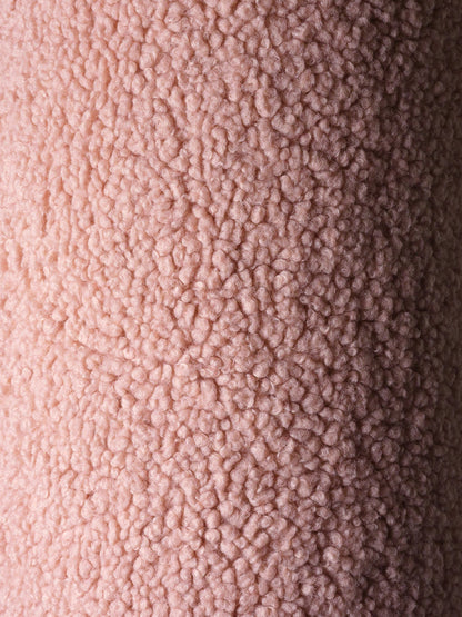 Pouf enfant Teddy bouclette Rose