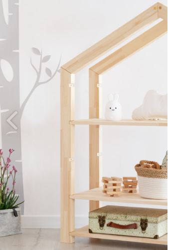 Etagère bibliothèque enfant en bois naturel