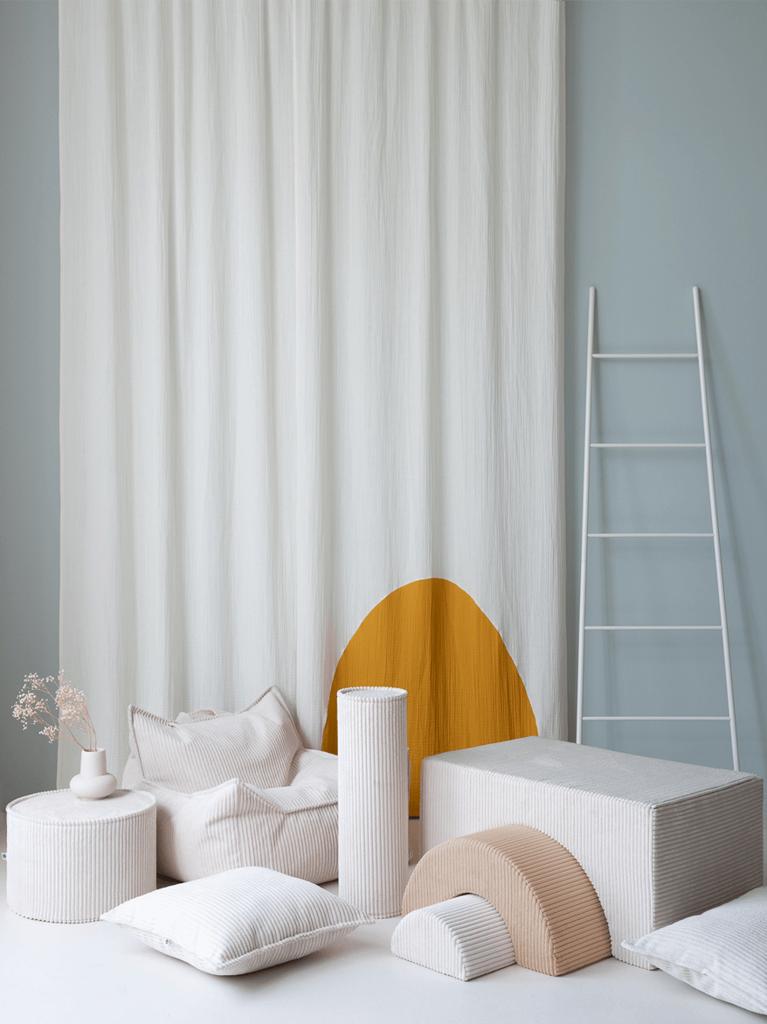 Fauteuil velours Blanc