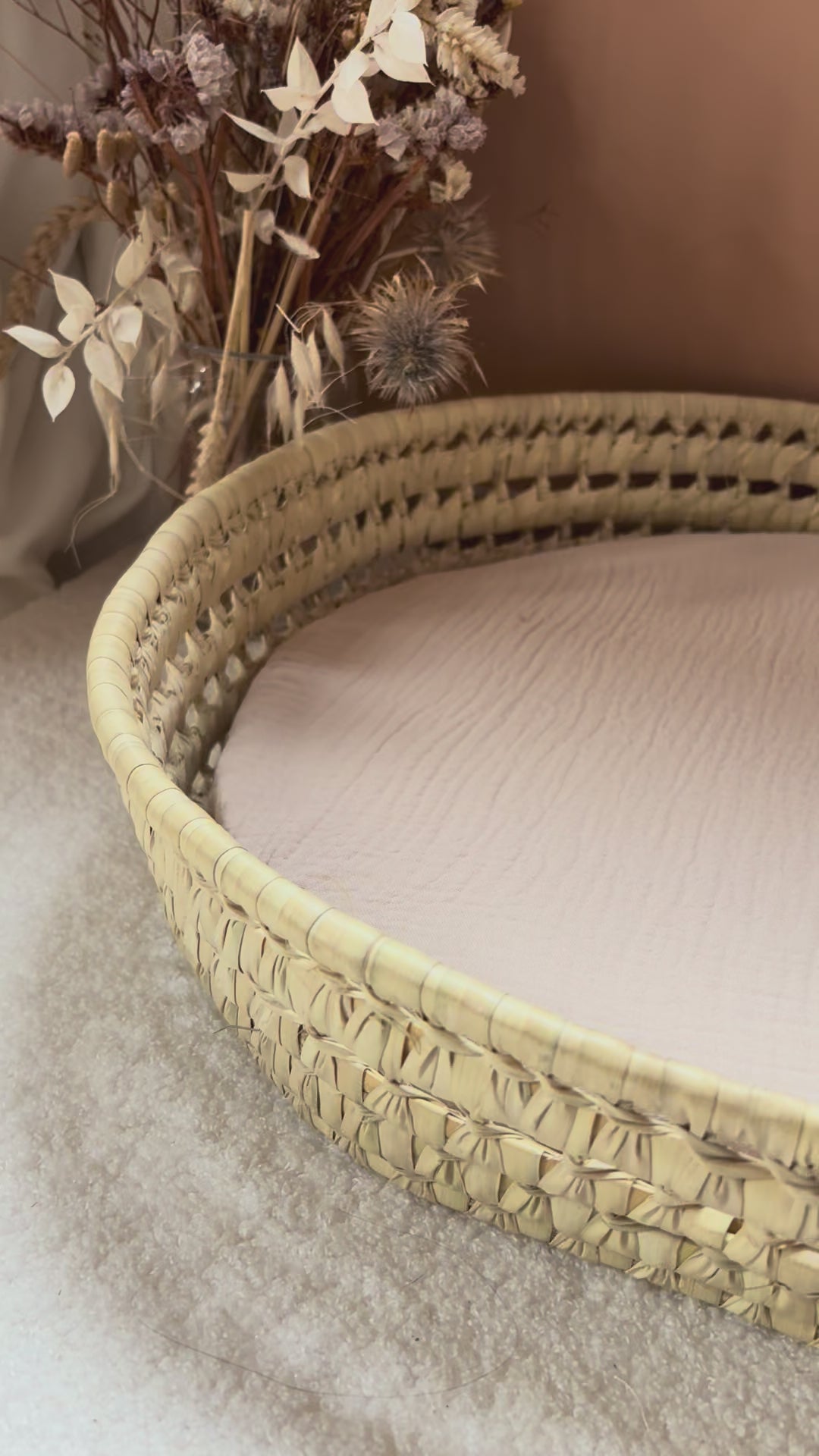 Luiermand + matras + dubbele gaashoes Beige