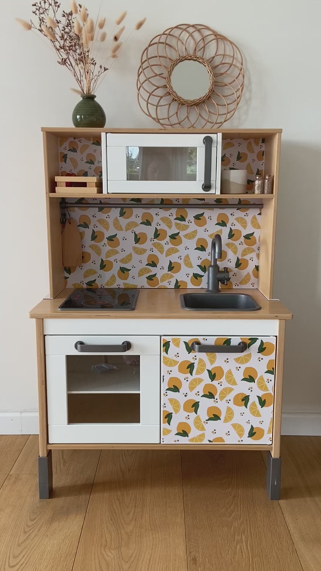 Kit autocollant sticker Cuisine DUKTIG - Citrons