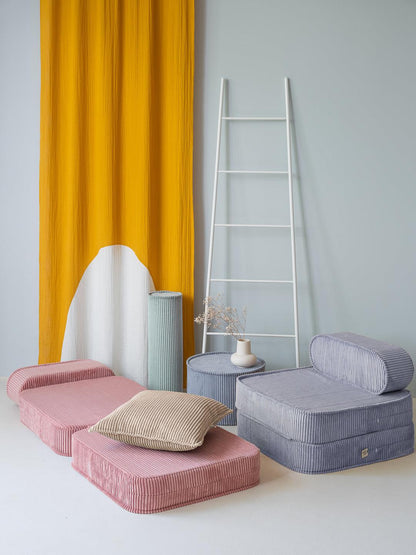 Fauteuil chauffeuse enfant bleu