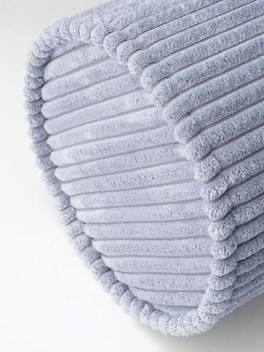 Coussin cylindrique velours Bleu